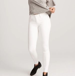 Abercrombie and Fitch White Jeans